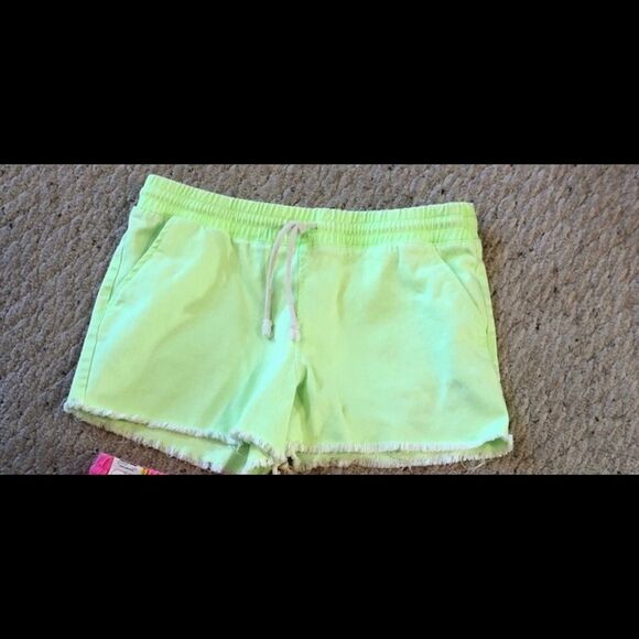 NOBO Sz L *Neon* Green Shorts EUC - Picture 1 of 3